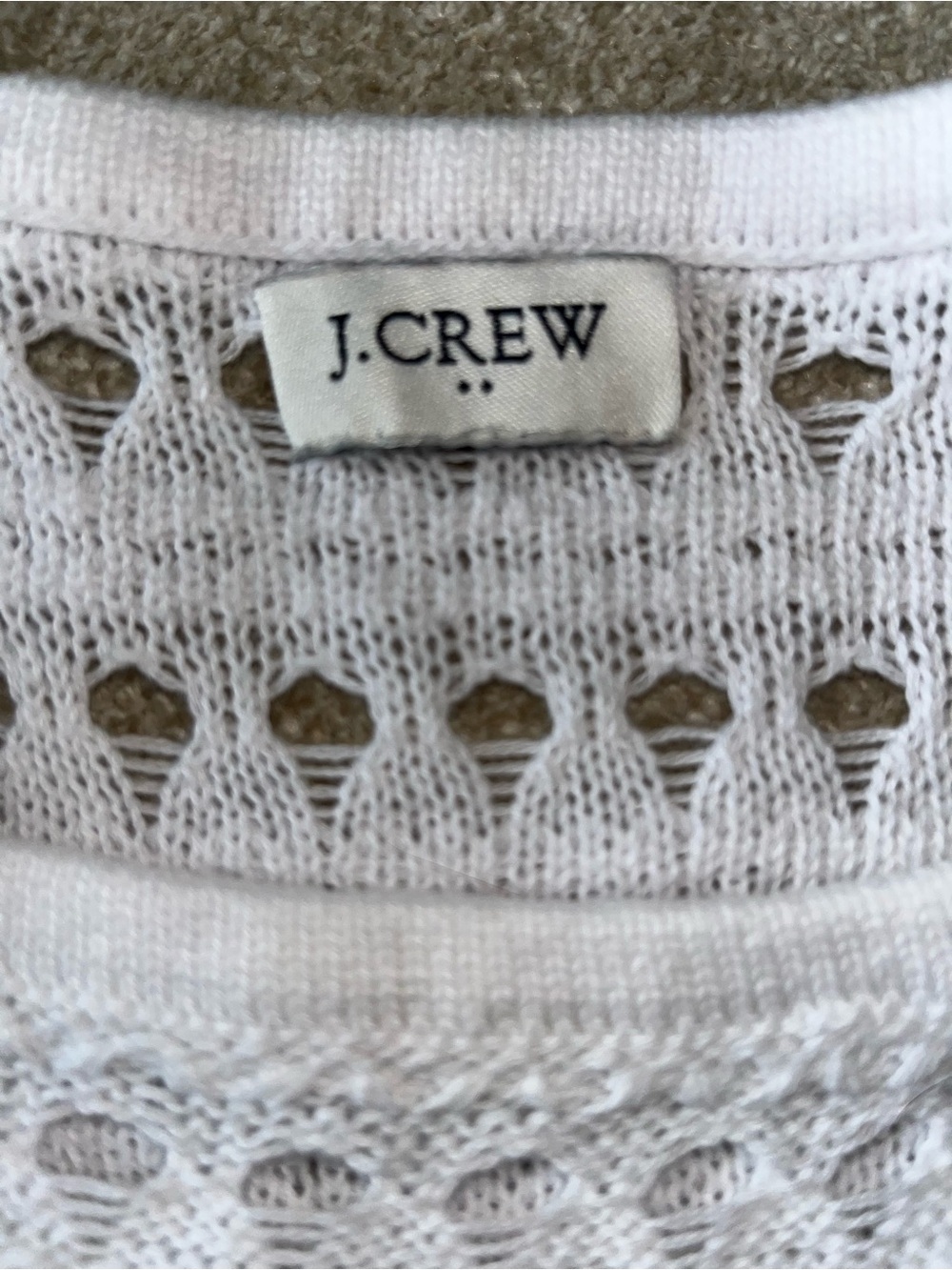 J. Crew White Knit Ruffle-Strap Tank - Picture 2 of 5